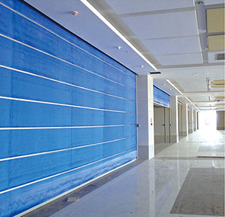 特級防火卷簾（雙軌無機布基）